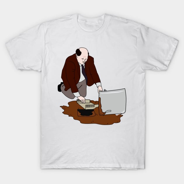 Kevin chili spill The Office inspired T-Shirt by ramdakoli